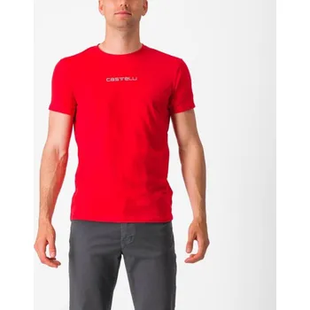 cyklistický dres CASTELLI Cyklistické triko s krátkým rukávem - CLASSICO - červená M