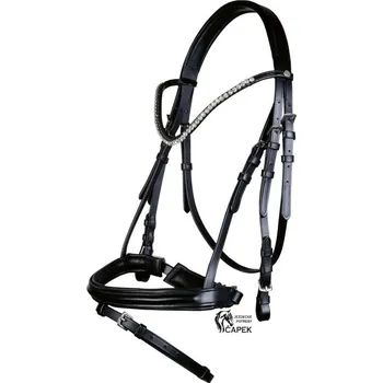 Uzdečka HKM -MIA- - Černá - Pony