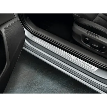 Prah karosérie Škoda Superb III-Dekorativní prahové lišty (4 ks) original - celokov