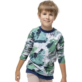 Chlapecké tričko Chlapecké tričko s dlouhým rukávem Chameleon - zelená 128