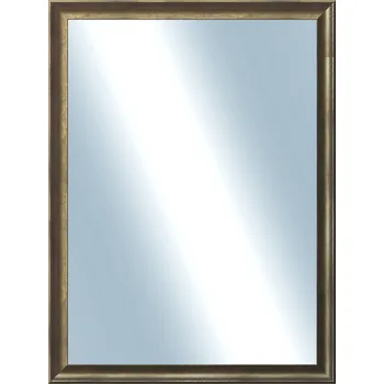Zrcadlo DANTIK - Zarámované zrcadlo - rozměr s rámem cca 60x80 cm z lišty Ferrosa bronzová (3143)