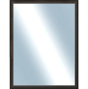 Zrcadlo DANTIK - Zarámované zrcadlo - rozměr s rámem cca 70x90 cm z lišty LEDVINKA tmavě hnědá (1442)