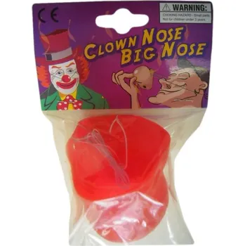Karnevalový doplněk Klaunský nos, s gumičkou, 1 kus