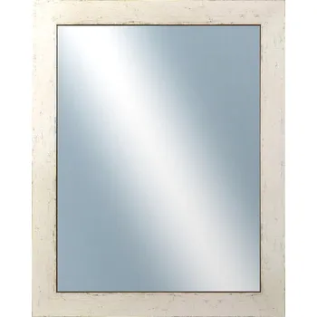 Zrcadlo DANTIK - Zarámované zrcadlo - rozměr s rámem cca 40x50 cm z lišty RETRO bílá (2531)