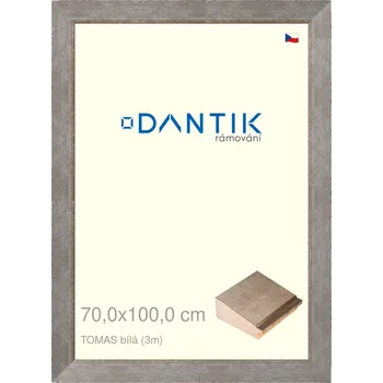Rám na obraz DANTIK rámeček 70x100 | TOMAS bílá velká (Plexi Čiré) (Vyrobeno s láskou u nás v DANTIKU)