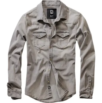 Brandit Riley Denimshirt šedá