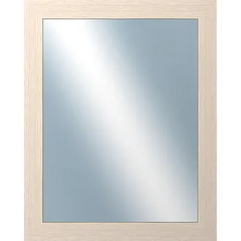 Zrcadlo DANTIK - Zarámované zrcadlo - rozměr s rámem cca 40x50 cm z lišty 4020 bílá prodřená (2766)
