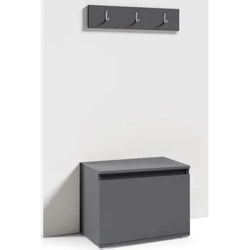 Botník ArtPK Botník AMY 50 s věšákem | grafit