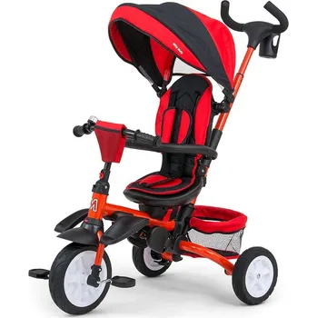 Dětská tříkolka Dětská tříkolka 6v1 Milly Mally Stanley red