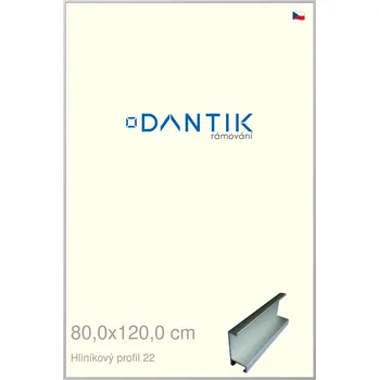 Rám na obraz DANTIK rámeček 80x120 | ALU profil 7022 Stříbrná matná (Plexi Čiré) (Vyrobeno s láskou u nás v DANTIKU)