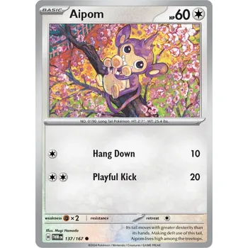 Karetní hra Aipom 137/167 - Twilight Masquerade Typ karty: Non-Holo