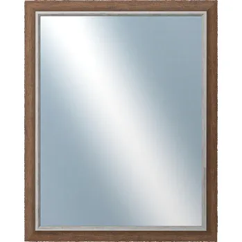 Zrcadlo DANTIK - Zarámované zrcadlo - rozměr s rámem cca 40x50 cm z lišty TAIGA hnědá (3107)