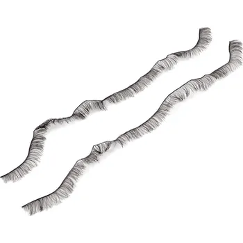 Dekorační polotovar řasy, barva 6 (12 mm) černá