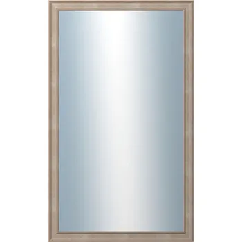 Zrcadlo DANTIK - Zarámované zrcadlo - rozměr s rámem cca 60x100 cm z lišty TOOTH malá stříbrná (3162)