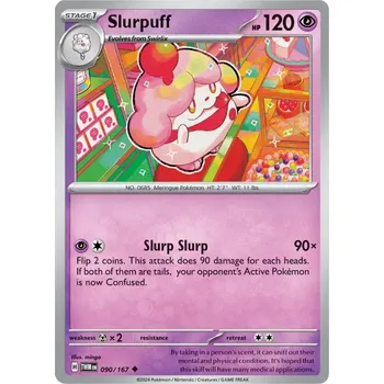 Sběratelská karetní hra Slurpuff 090/167 - Twilight Masquerade Typ karty: Non-Holo
