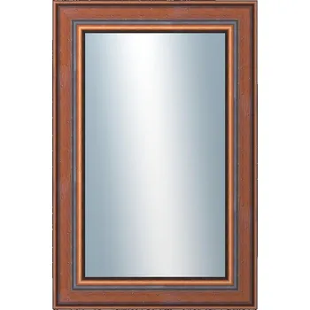 Zrcadlo DANTIK - Zarámované zrcadlo - rozměr s rámem cca 40x60 cm z lišty ANGLIE hnědá (561)