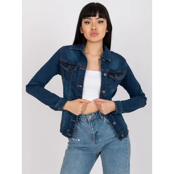 Dámská casual bunda Dámská džínová bunda RO-KR-CKT-4007.17X tmavě modrá 