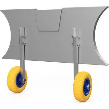 Pojezdové kolečko Prepravní sklopná kolecka pro čluny, nerez SUPROD ET200, žlutá/modrá