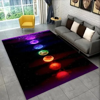 Koberec Koberec s mandalou do obýváku a ložnice | koberec s čakrami - 10,50 x 80 cm 20 x 23 palců