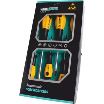 Šroubovák Sada šroubováků ESD SL(2,5x75 4,0x100 6,5x150) PH(0x60 1x80 2x100) WhirlPower E11-0106