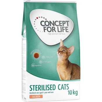 Krmivo pro kočku 10kg Concept for Life Sterilised Cats losos