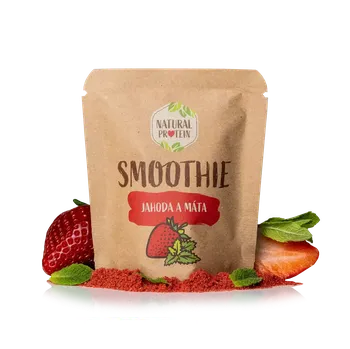 Přírodní produkt NaturalProtein Smoothie - Jahoda a máta