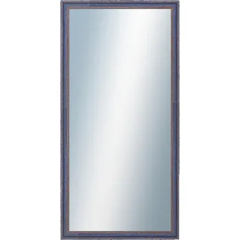 Zrcadlo DANTIK - Zarámované zrcadlo - rozměr s rámem cca 50x100 cm z lišty LYON modrá (2668)