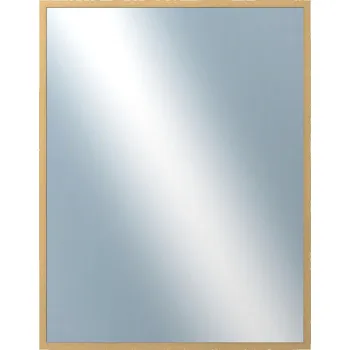 Zrcadlo DANTIK - Zarámované zrcadlo - rozměr s rámem cca 70x90 cm z lišty KASSETTE přírodní lakovaná (2879)
