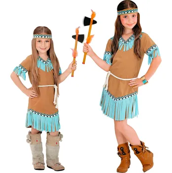 Karnevalový kostým Dívčí kostým indiánky Pocahontas Dětská velikost: 104 cm (2-3 roky)