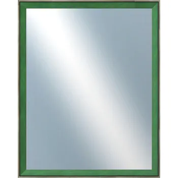 Zrcadlo DANTIK - Zarámované zrcadlo - rozměr s rámem cca 40x50 cm z lišty Inclinata colori zelená (3138)