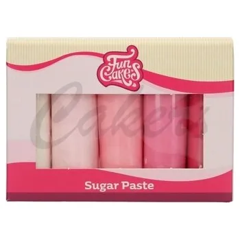 FunCakes Barevné potahovací hmoty Pink Color Palette 5x100 g