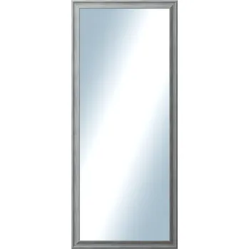 Zrcadlo DANTIK - Zarámované zrcadlo - rozměr s rámem cca 60x140 cm z lišty KOSTELNÍ malá šedá (3167)