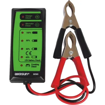 Tester autobaterie GK503 12V tester akumulátorů a alternátorů
