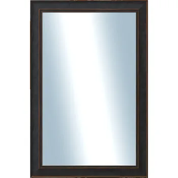 Zrcadlo DANTIK - Zarámované zrcadlo - rozměr s rámem cca 40x60 cm z lišty ANDRÉ velká černá (3154)