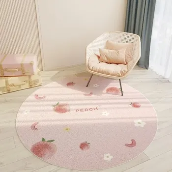 Koberec Moderní dětský kulatý koberec do obýváku | styl roztomilé postavičky, květiny - N,Vlastní Kontaktujte nás