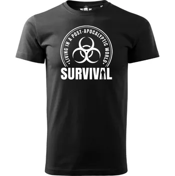 Pánské tričko STRIKER Tričko Survival Apocalyptic Barva: Černá, Velikost: XL