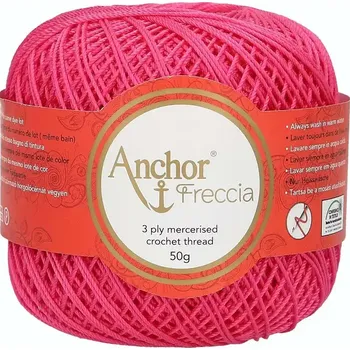 Příze Anchor Freccia 12 - 8313 Malinová (Háčkovací příze Anchor Freccia 12 - 8313 Malinová)