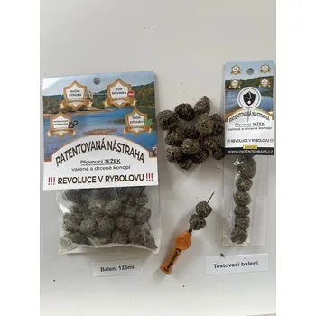 Boilies Patented Baits plovoucí Ježek Vařené a drcené konopí Velikost: testovací balení