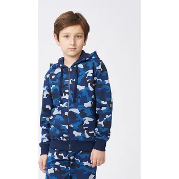 Chlapecká mikina Chlapecká mikina Camouflage - navy 140