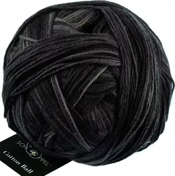 Příze Schoppel Wolle Cotton ball 2271 Schwarzarbeiter (Příze Cotton ball 2271 Schwarzarbeiter)