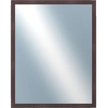 Zrcadlo DANTIK - Zarámované zrcadlo - rozměr s rámem cca 40x50 cm z lišty FC hnědá vysoká (2184)