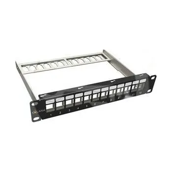 Serverovna Solarix 10" modulární neosazený patch panel Solarix 12 portů 1U SX12M-0-STP-BK-UNI-N-10