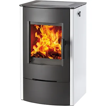 Krbová kamna Haas Sohn FIREPOT se sklokeramickou deskou bílá