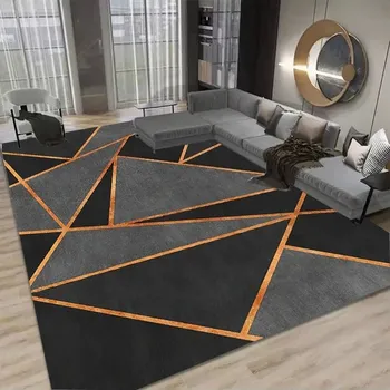Koberec Moderní luxusní koberce do obýváku a ložnice | koberec s geometrickými tvary - 6,60 x 90 cm 24 x 36 palců
