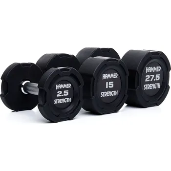 Hammer Strength Jednoruční činky gumové 10 kg HAMMER STRENGTH (pár)