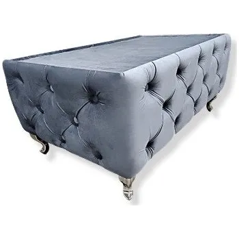 Konferenční stolek Stolek kávový čalouněný s pikováním GLAMOUR