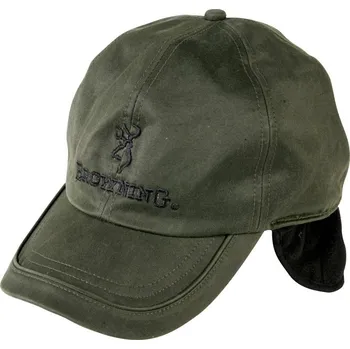 Kšiltovka BROWNING - zimní kšiltovka fleece zelená