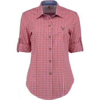 Dámská košile ORBIS - košile dámská červená se zkrac. rukávem (3938) 44