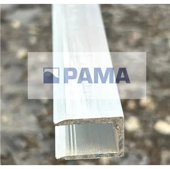 Stavební profil Hliníkový profil U 10mm (1,5/1x19x12,2) d2105 šedá 19x12,2x2105 mm