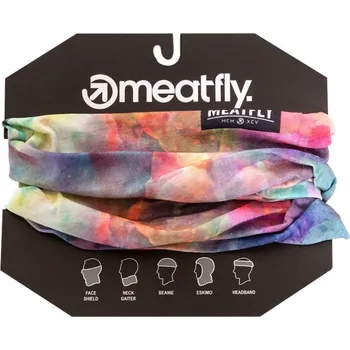 Nákrčník Multifunkční šátek Meatfly Tunnel fialová One Size